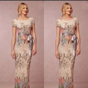 Adrianna Papell Floral Matelasse Dress Size 8